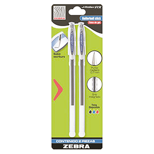 ROLLERBALL ZEBRA J-5 AZUL 2 PZAS