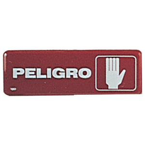 LETRERO PELIGRO 23 X 7.5 CM SABLON PIEZA