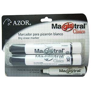 MARCADOR MAGISTRAL COLOR NEGRO (2 UNIDADES)