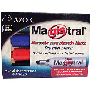 MARCADOR PARA PIZARRA MAGISTRAL 4U SURTIDOS