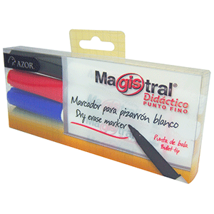 MARCADOR PARA PIZARRA MAGISTRAL PUNTO FINO 4U