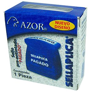 SELLO PREENTINTADO PAGADO AZUL SELLO PREENTINTADO PAGADO AZUL