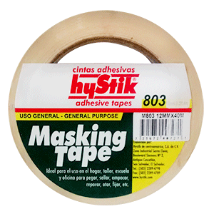 MASKING TAPE HYSTIK (803, 12 X 40 METROS PIEZA)