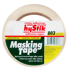 MASKING TAPE HYSTIK (18 X 40 METROS, 1 PIEZA)