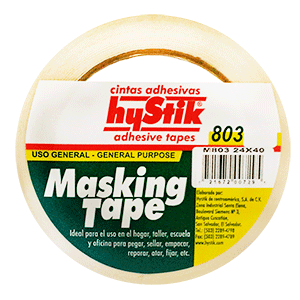 MASKING TAPE HYSTIK (24 X 40 METROS, 1 PIEZA)