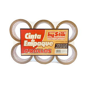 CINTA EMPAQUE 48x45 CANELA P/6 CINTA EMPAQUE 48x45 CANELA P/6