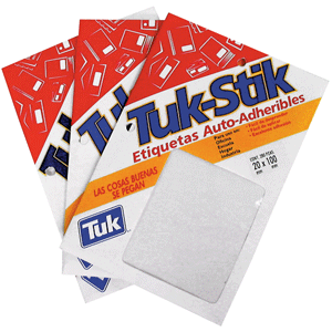 ETIQUETA TUK AUTO-ADHERIBLE (9*13 MM, 3,360 PZAS) ETIQUETA TUK AUTO-ADHERIBLE (9*13 MM, 3,360 PZAS)