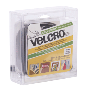 VELCRO ADHESIVO EN ROLLO (19MM X 4 METROS, NEGRO) VELCRO ADHESIVO EN ROLLO (19MM X 4 METROS, NEGRO)