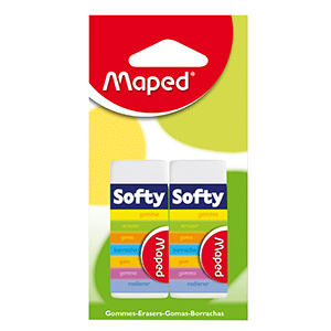 BORRADOR MAPED SOFTY (PAQUETE CON 2 PIEZAS)
