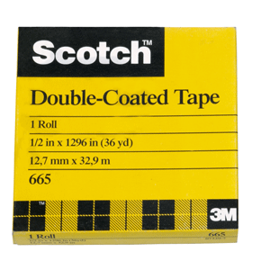 TAPE DOBLE CARA SCOTCH 665 (12MM X 33M 1 ROLLO)