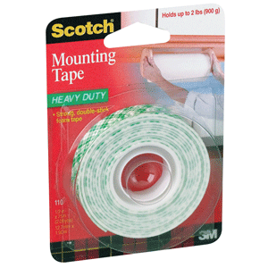 CINTA DE MONTAJE SCOTCH USO PESADO 12MMX2M METROS