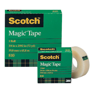TAPE MAGICO 810 SCOTCH 19.0MM X 65.8MM 6 UNIDADES