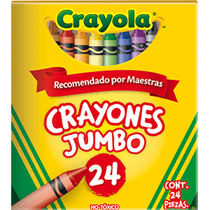 CRAYONES CRAYOLA JUMBO CAJA 24U
