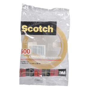 SCOTCH CINTA TRANSPARENTE 500, 12MM X 66M