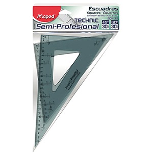ESCUADRA 30 CMS C/GRADUACION MAPED PIEZA ESCUADRA 30 CMS C/GRADUACION MAPED PIEZA