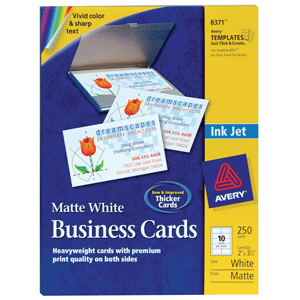 TARJETAS DE PRESENTACION AVERY (INKJET,250 PIEZAS) TARJETAS DE PRESENTACION AVERY (INKJET,250 PIEZAS)
