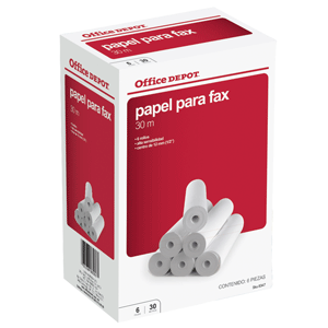 ROLLO PARA FAX OFFICE DEPOT (30M 6 UNIDADES) ROLLO PARA FAX OFFICE DEPOT (30M 6 UNIDADES)