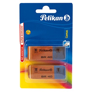 BORRADOR PELIKAN BR-40 (BLISTER DE 2 PIEZAS) BORRADOR PELIKAN BR-40 (BLISTER DE 2 PIEZAS)
