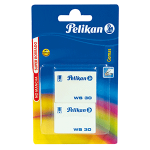 BORRADOR PELIKAN WS-30 (BLISTER CON 2 PIEZAS) BORRADOR PELIKAN WS-30 (BLISTER CON 2 PIEZAS)