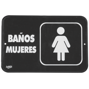 LETRERO BAÑO MUJERES