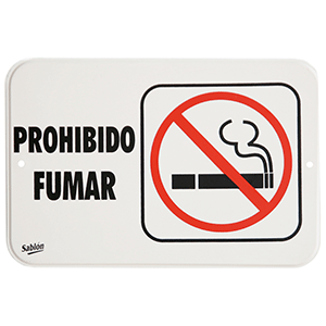 LETRERO PROHIBIDO FUMAR