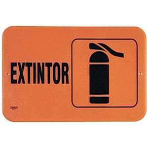 LETRERO EXTINGUIDOR FLUORESCENTE