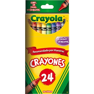 CAJA DE CRAYONES CRAYOLA (ESTANDAR, 24 COLORES) CAJA DE CRAYONES CRAYOLA (ESTANDAR, 24 COLORES)