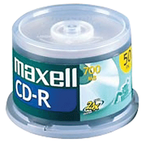 CDR MAXELL 50PK 48X 700MB 80M