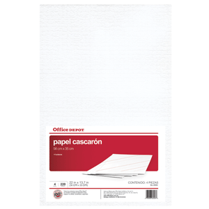 PAPEL OFFICE DEPOT (CASCARON BLANCO 360 GRAMOS)