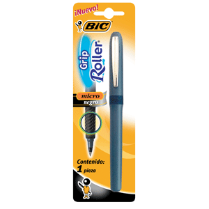 BOLIGRAFO BIC ROLLER (GRIP/MEDIANO/NEGRO /1 PZA)