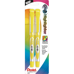 RESALTADOR PENTEL AMARILLO HIGHLIGHTER BLISTER 2 RESALTADOR PENTEL AMARILLO HIGHLIGHTER BLISTER 2