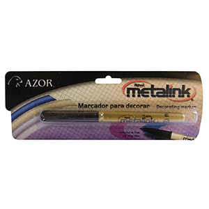 MARCADOR SIGNAL METALINK AZOR DORADO BLISTER 1