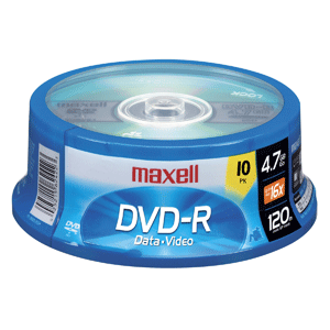 DVD-R MAXELL 4.7 10PK 16X