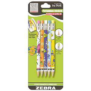 PORTAMINAS FUN PENCIL 0.7 MM BLISTER 5 PIEZAS