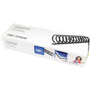 ARILLOS GBC PLASTICO (1/2 PULGADA, NEGRO, 25 PZAS)