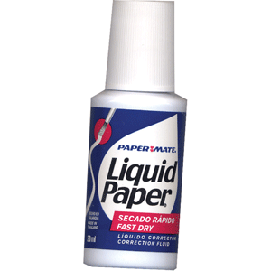 CORRECTOR EN FRASCO (LIQUID PAPER)