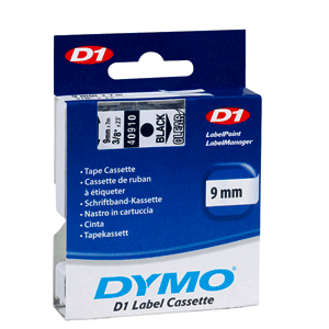 ETIQUETA DYMO D1 9MM NEGRO/TRANSPARENTE ETIQUETA DYMO D1 9MM NEGRO/TRANSPARENTE