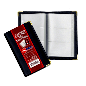 TARJETERO EJECUTIVO NEGRO C/ESQ. 72 TARJETAS TARJETERO EJECUTIVO NEGRO C/ESQ. 72 TARJETAS