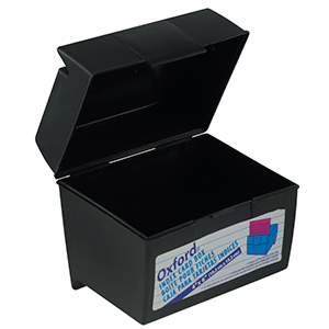 TARJETERO ESSELTE (NEGRO, PLASTICO, 4X6 PULG.) TARJETERO ESSELTE (NEGRO, PLASTICO, 4X6 PULG.)