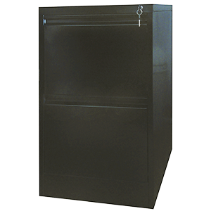 ARCHIVERO LATERAL 2 GAVETAS OFICIO NEGRO MOBELT