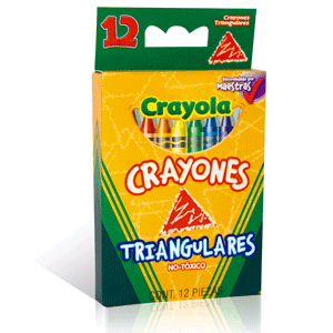 CAJA DE CRAYONES CRAYOLA (DE CERA, TRIANGULARES) CAJA DE CRAYONES CRAYOLA (DE CERA, TRIANGULARES)