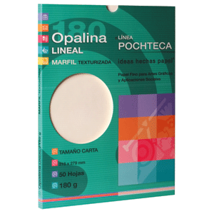 PAPEL POCHTECA (OPALINA CARTA MARFIL 180 GRAMOS)