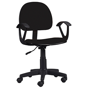 SILLA SECRETARIAL (CON BRAZOS, COLOR NEGRO) | Sillas secretarial ... SILLA SECRETARIAL (CON BRAZOS, COLOR NEGRO) | Sillas secretarial ...