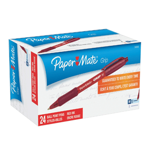 BOLIGRAFO PAPER MATE GRIP (ROJO, CAJA 24 PIEZAS) BOLIGRAFO PAPER MATE GRIP (ROJO, CAJA 24 PIEZAS)