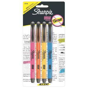 RESALTADOR SHARPIE ACCENT SURTIDO 4CD