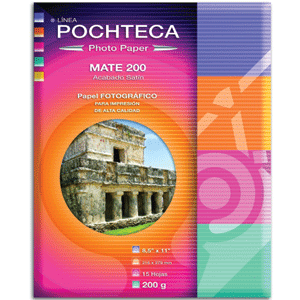 PAPEL POCHTECA (FOTOGRAFICO, CARTA, 15 HOJAS) PAPEL POCHTECA (FOTOGRAFICO, CARTA, 15 HOJAS)