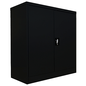 GABINETE MAX MOBELT (METAL, NEGRO, 2 ENTREPANOS)