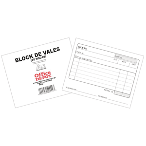 BLOCK DE VALES (80 HOJAS)