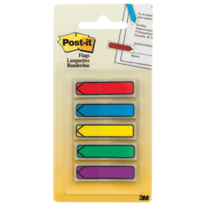 BANDERITA FLECHA (PAQUETE 5 COLORES)