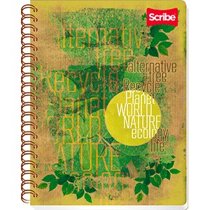 CUADERNO ESPIRAL RAYA SCRIBE (ECOLOGICO, DOBLE ARILLO, 100 HOJAS) CUADERNO ESPIRAL RAYA SCRIBE (ECOLOGICO, DOBLE ARILLO, 100 HOJAS)
